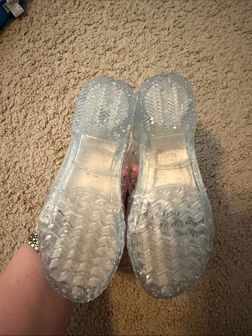 Disney Cinderella light up Clear Jelly Heels